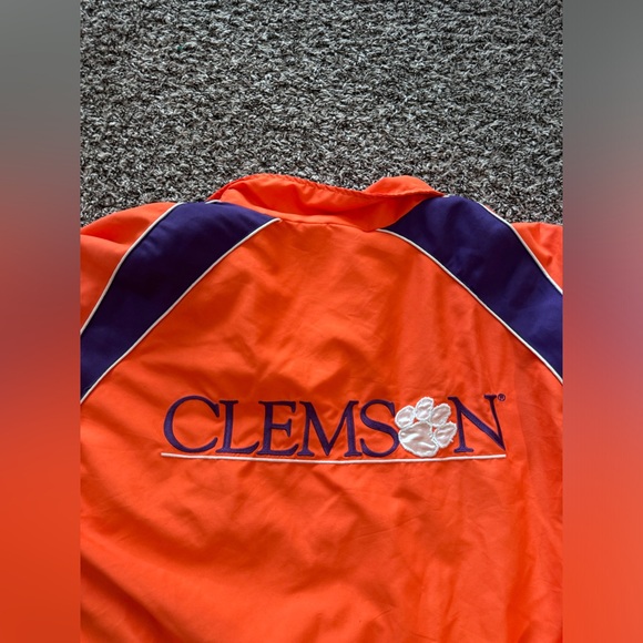 Vintage Clemson Windbreaker Quarterzip- Unisex - Picture 2 of 9